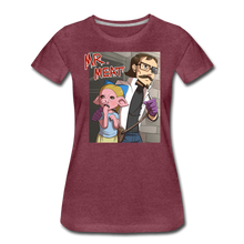 Load image into Gallery viewer, Mr. Meat Hybrid T-Shirt (Womens) - heather burgundy
