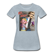 Load image into Gallery viewer, Mr. Meat Hybrid T-Shirt (Womens) - heather ice blue
