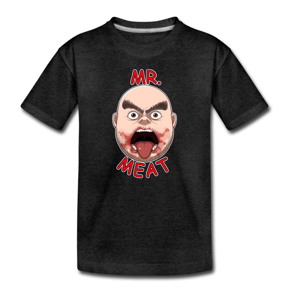 Mr. Meat Meathead T-Shirt - charcoal gray