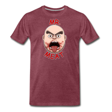 Load image into Gallery viewer, Mr. Meat Meathead T-Shirt (Mens) - heather burgundy
