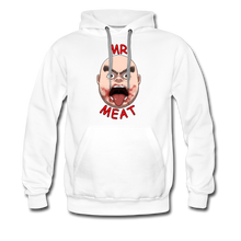 Load image into Gallery viewer, Mr. Meat Meathead Hoodie (Mens) - white
