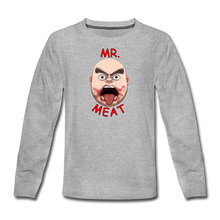 Load image into Gallery viewer, Mr. Meat Meathead Long-Sleeve T-Shirt - heather gray
