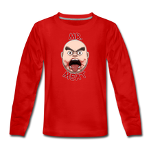 Load image into Gallery viewer, Mr. Meat Meathead Long-Sleeve T-Shirt - red
