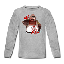 Load image into Gallery viewer, Mr. Meat Long-Sleeve T-Shirt - heather gray
