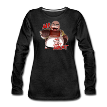 Load image into Gallery viewer, Mr. Meat Long-Sleeve T-Shirt (Womens) - charcoal gray
